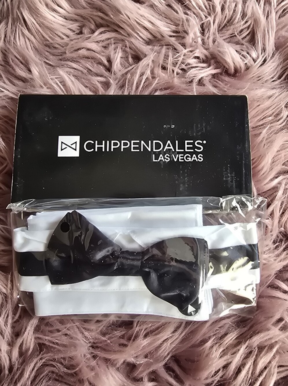 Chippendales Las Vegas Black Bow Tie Set